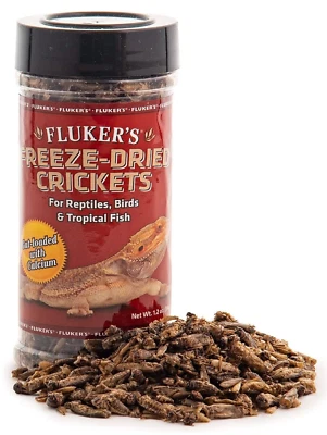 BRANDED Flukers Freeze Dried Crickets All Natural 1.2oz