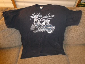 Vintage Harley Davidson SAUK PRAIRIE WI BlUE T Shirt Mens Size XL - Picture 1 of 6