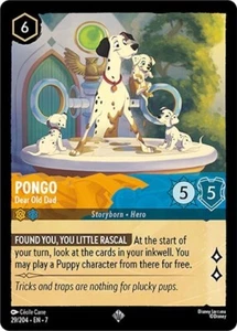 Disney Lorcana Archazia's Island - 29 Pongo Dear Old Dad - Super Rare Non Foil - Bild 1 von 1