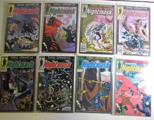 Nightmask Lot of 8 #1,2,3,4,5,7,8,12 Marvel (1986) 1st Print Comic Books