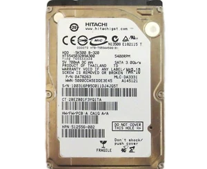 Hitachi HTS545032B9A300 0A78263 DA3331 (100) Thailand 320gb 2.5" Sata HDD MAR-10 - Picture 1 of 1
