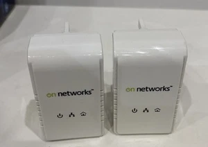 On networks Powerline 200 Set of 2 network adapters white good condition +++++++ - Zdjęcie 1 z 6