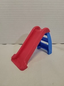 Little Tikes Place Dollhouse Size Red Blue Slide Replacement - Picture 1 of 10