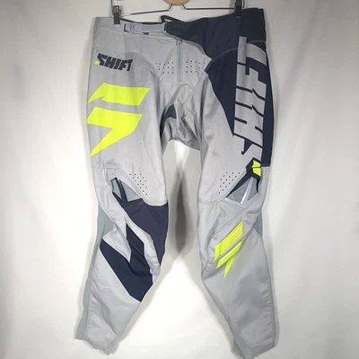 Shift Black Label Motorcross Pants Adult 38 Gray Blue Dirt Bike MX Motorcycle - Изображение 1 из 4