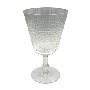 Kristallschliff gemustert klar Weinglas Kelch Fine Arts Royal Diamond 60er Jahre - Bild 1 von 8