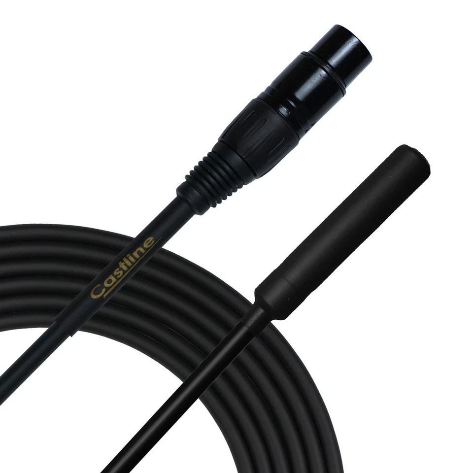 Castline Gold XLR Female to 1/4" TRS Female Patch Cable Mogami Neglex 2549 - Image 1 of 4