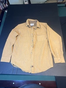 LEGENDARY WHITETAILS MENS BRUSHED FLANNEL LS SHIRT GOLD MEDIUM BUTTON UP - Picture 1 of 6