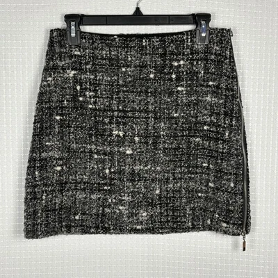 Minifalda de lana de tweed Kenneth Cole de colección talla 6 académica preppy oficina sirena carrera Foto 1 de 4
