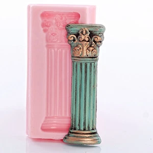 Molde de caramelo para decoración de pasteles de silicona con pilar columna romana molde seguro para alimentos (842) - Imagen 1 de 8