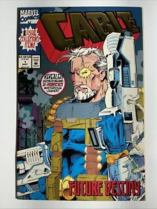 Cable #1 1993 9.2 NM Marvel Comic Book Embossed Gold Foil Cover Comics Modern - Picture 1 of 10