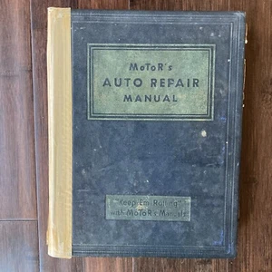 Manual de reparación de automóviles de 1949 vintage, ilustrado, tapa dura - Imagen 1 de 12