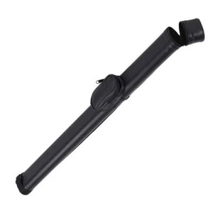 Pool Billiard Cue Case Holds one two piece Cue TUBE CASE BLACK Christmas gifts - Picture 1 of 8