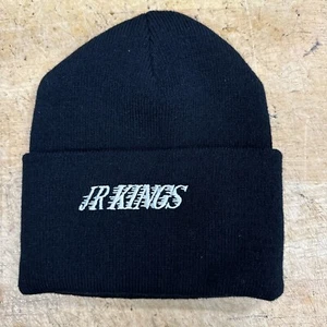 JR KINGS Yupoong YP Classics BEANIE Hat Cap Cuffed Black Knit Los Angeles nhl - Picture 1 of 7