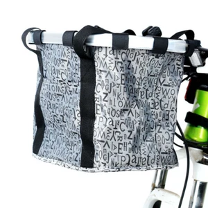 Multi Purpose Bicycle Basket Folding Remove Handlebar Metal Aluminum Frame Baske - Picture 1 of 15
