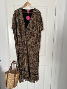 Women's Plus Size Dress Leopard Print Dress MY SIZE XL