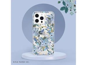 Rifle Paper Co. Apple iPhone 15 Pro Max MagSafe Case -Garden Party Blue - Picture 1 of 7