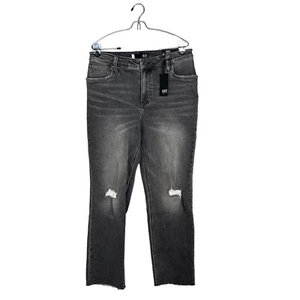 Kut From The Kloth Jean Sz 12L High Rise Rachael Fab Ab Mom Ankle Crop Faded NWT - Picture 1 of 9