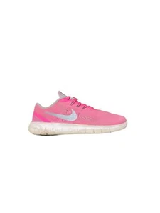 Nike Free RN Pink Burst Silver Black Running Shoes Girls (Size: 6.5Y) 833993-600 - Picture 1 of 6