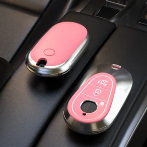 Funda TPU FOB para Mercedes Benz W223 W206 C S mando a distancia llave inteligente 3 botones EE. UU. - Imagen 1 de 14
