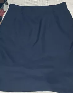 Gonna foderata blu navy American Airlines hostess assistente di volo taglia 14P - Foto 1 di 9