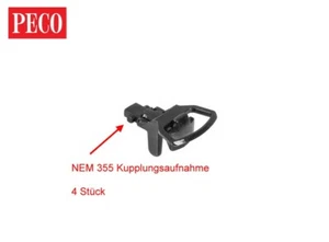 H0e Peco Schmalspur Bügelkupplungen für Steckaufn. NEM355, 4 St. - Peco GR102 - Bild 1 von 1