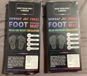 New (2) EMS Foot Massager Mat Boost Circulation Neuropathy Pain Relief Free Ship - Picture 1 of 18