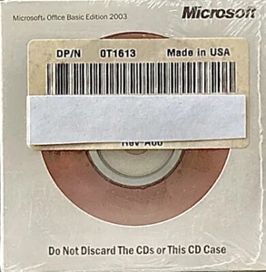 Microsoft Office Basic Edition 2003 - Dell Install CD (New) W/ Activation Code - Photo 1/3