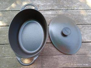 Cousances Bräter Topf oval Gusseisen Topzustand Nr 6 Ofenfest - Bild 1 von 9