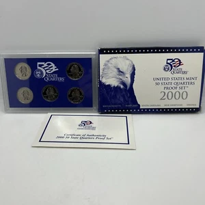 2000 United States Mint 50 State Quarters Quarter Proof Set In Box S Mark - Picture 1 of 7