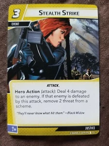 Marvel Champions LCG - Stealth Strike x3 Justice Aspect Karte Black Widow - Bild 1 von 1