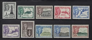 Virgin Islands Scott # 102-105, 107-112 MH Part Set George VI 1952 - Picture 1 of 1