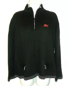 Vintage Antigua für Damen Tampa Bay Freibeuter schwarz 1/4 Reißverschluss Pullover L - Bild 1 von 3