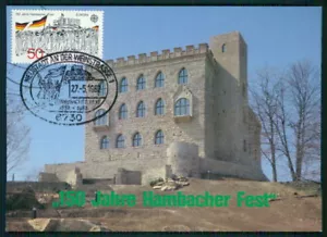 GERMANY MK 1982 EUROPA CEPT HAMBACH CASTLE CARTE MAXIMUM CARD MC CM /m1321 - Picture 1 of 2