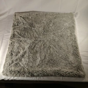 IKEA Gray Faux Fur Pillow Cushion Cover Case Emelinda 65x65cm 26x26" 104.876.18 - Picture 1 of 11