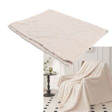 JY Blanket Soft Pure Color Coral Fleece Lightweight Portable Versatile For Couch