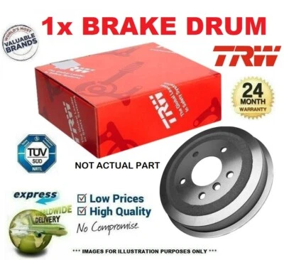 1x TRW BRAKE DRUM for OPEL KADETT C Coupe 1.6 S 1977-1979 - Image 1 of 4