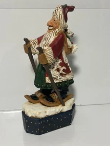 Figurina vintage 1997 David Frykman Babbo Natale con le ciaspole bambino orso polare musical - Foto 1 di 10