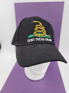 Ball Cap Don't Tread On Me Black Adjustable Back - Picture 1 of 8