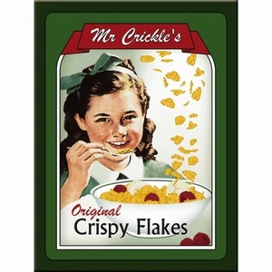 Magnet, Kühlschrankmagnet Mr. Crickles CRISPY FLAKES 8x6cm Metallschild, Schild - Bild 1 von 1