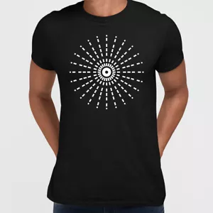 Elementi geometrici moderni - T-shirt stampata a punti e forme linea di KuziTees 19 - Foto 1 di 7