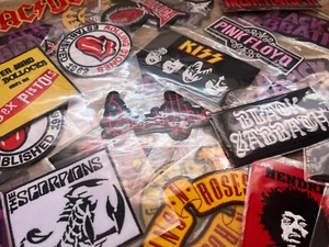 Patch Badge Music Band Punk Rock N Roll Heavy Metal Reggae Iron on Patch Random - Imagen 1 de 24