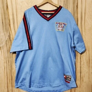 Minnesota Twins Puckett Nike Cooperstown Collection Blue V Neck Retro Jersey XXL - Picture 1 of 10