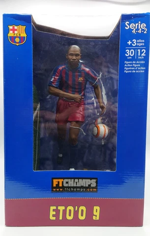 Authentic Licensed Barcelona ETO'O #9 FTChamps 12"Figure, New in Box Cover