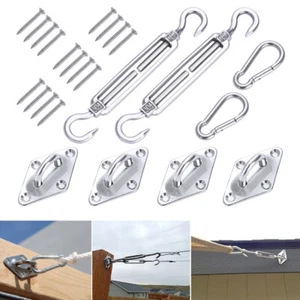OUNONA 8PCS Halterung Installationskit für rechteckige dreieckige Sonnensegel - Bild 1 von 9