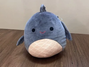 Squishmallows Nwt 8” Khalil Black Koi Fish New Plush - Picture 1 of 2