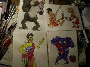 Granitonen Original Halloween Cartoon Kunst - Bild 1 von 33