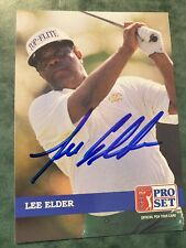 LEE ELDER SIGNED 1992  PGA TOUR PRO SET CARD 2021 MASTERS