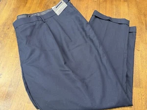 Louis Raphael Studios Merino Wool Pants Mens Navy Size 60x30 Pleated NEW - Picture 1 of 3