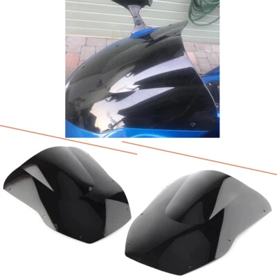 Motorcycle ABS Windscreen For 2000 2001 Kawasaki Ninja ZX12R Black Windshield - Image 1 of 4