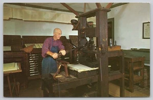 Cartolina cromata stampa una copia della spia Massachusetts Sturbridge - Foto 1 di 2